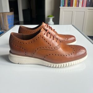 COLE HAAN 2. Zerogrand wing ox british tan mens oxford shoes US 10.5 EUROPE 43.5